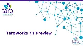 TaroWorks 7.1 Preview