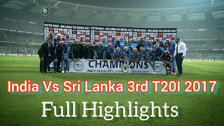 Ind Vs Sl 3rd T20I 2017 Mumbai Highlights | #cricket
