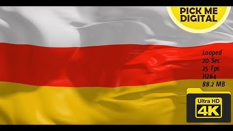 South Ossetia Flag 4K | Motion Graphics - Videohive template