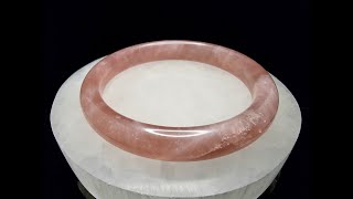 Bangle Batu Purple Rose Quartz Madagascar FullNatural HQ Dim58mm F972