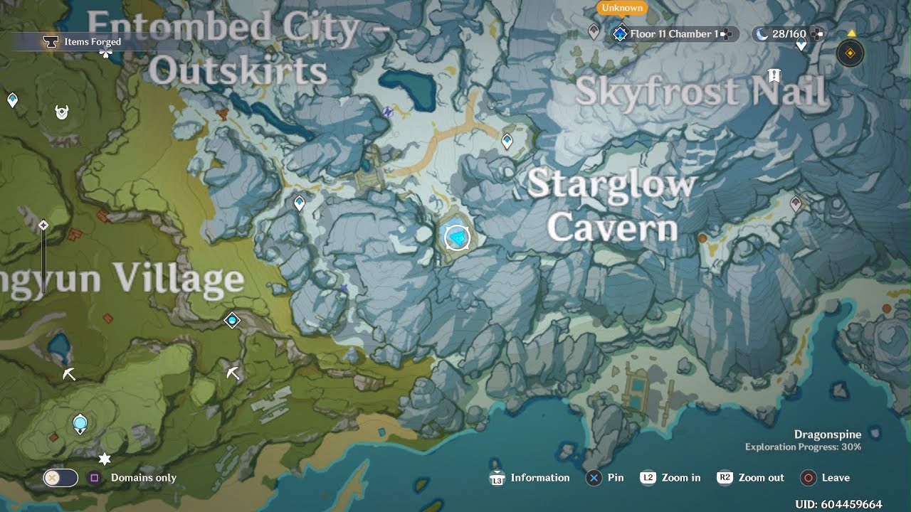 Genshin Impact Seelie Puzzle Dragonspine West Of Starglow Cavern Youtube