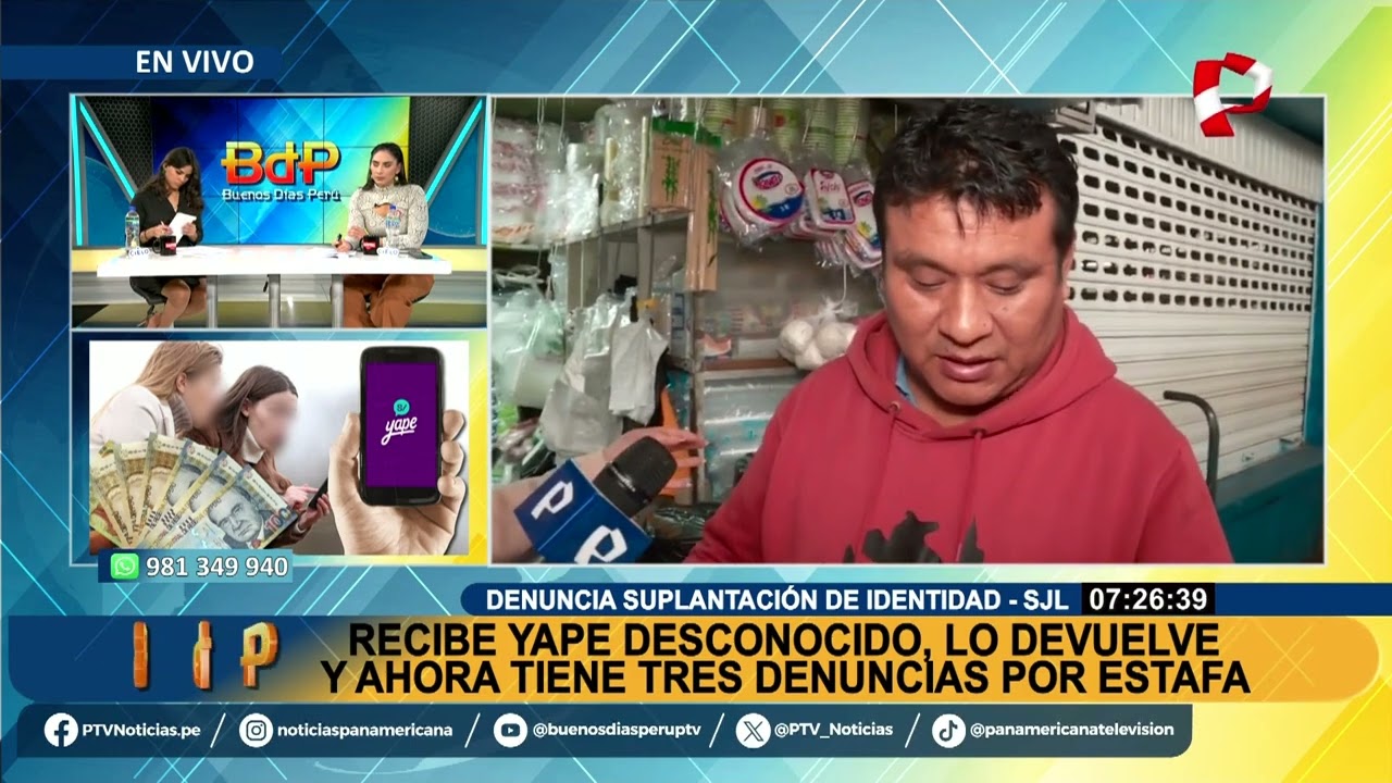 Recibe Yape desconocido, lo devuelve y ahora tiene tres denuncias por estafa