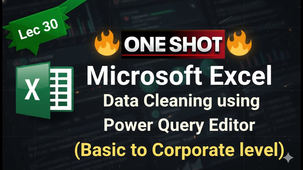 Master Data Cleaning in Excel with Power Query | (Basic to Corporate Level) | One Shot