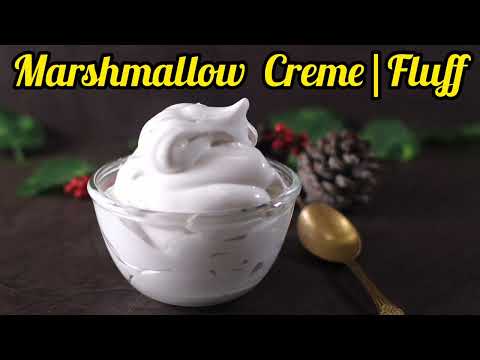 Homemade Marshmallow Fluff | Marshmallow Cream | Marshmallow Meringue Frosting Marshmallow