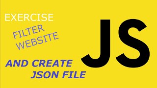 Scrape website data into JSON file - simple javascript exercise
