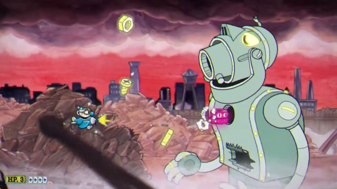 [37s] Cuphead -Dr. Kahl's Robot Run Simple Highest Grade - DLC Run