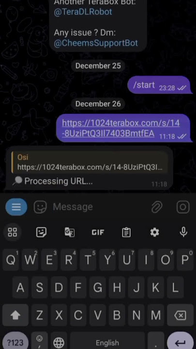 TeraBox Video Downloader Telegram Bot