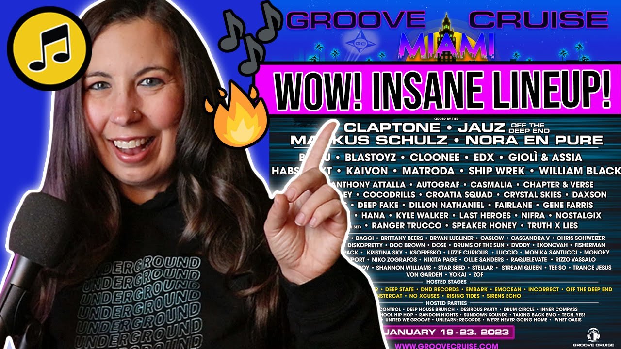 Groove Cruise Miami 2023 Line Up Review 🤯 (With Song Examples) YouTube