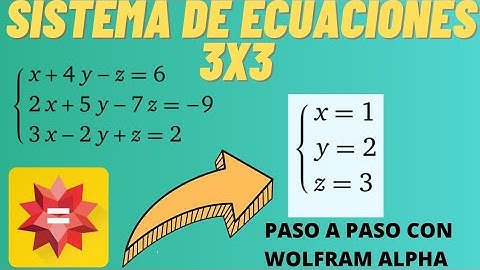 WOLFRAM ALPHA- SISTEMA 3X3