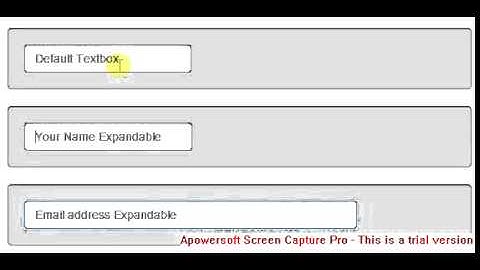 Expand Textbox while focus