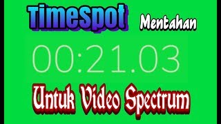 Time spot green screen (mentahan) 30detik