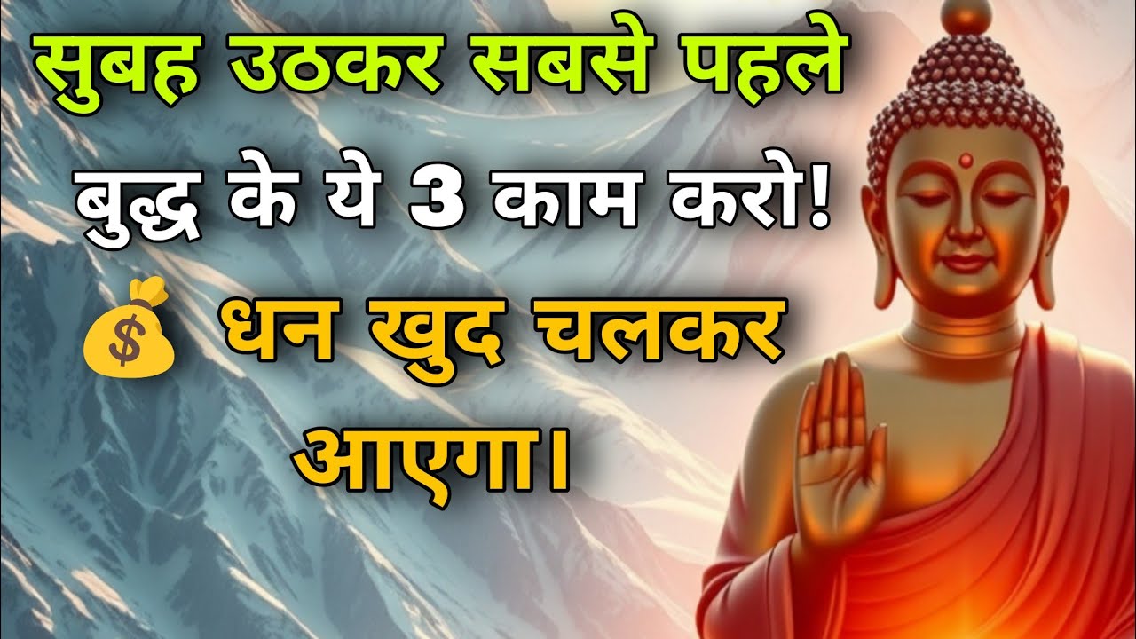 सुबह उठकर सबसे पहले बुद्ध के ये 3 काम करो! 💰 धन खुद चलकर आएगा।Goutam Budha Motivation Kahani