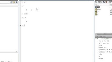 Matlab - Sect 23 - Inputting Vectors and Extracting Components