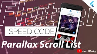 How to do Parallax Scrolling List Animation | Flutter | PlayStation App Design | Speed Code screenshot 3