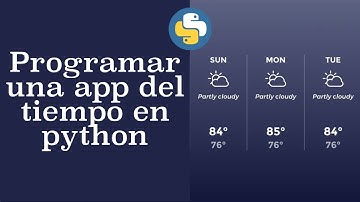 Python Tkinter App del tiempo