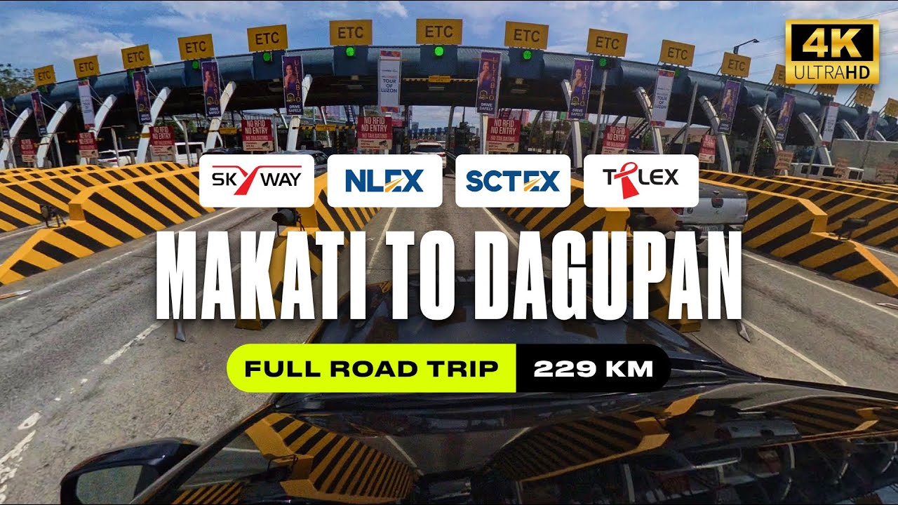 Makati to Dagupan City via Skyway Stage 3, NLEX, SCTEX, TPLEX (Complete Route) 