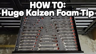 Watch This When Doing Kaizen Foam! HUGE Tip That Makes Cutting Tools In Foam Quick, Easy And Neat!