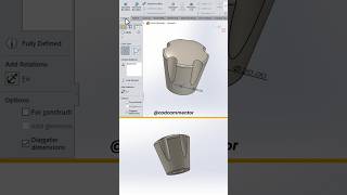 solidworks modeling a knob