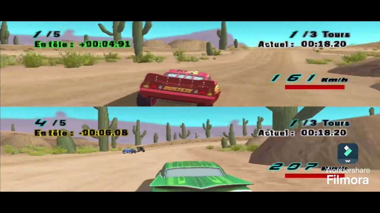 Pro vs Pro😎😎🚗🚗(Cars El Videojuego Gameplay 2 Jugadores)