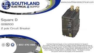 Square D QOB2100 100 Amp 120 Volt 2 Pole Bolt-on Circuit Breaker