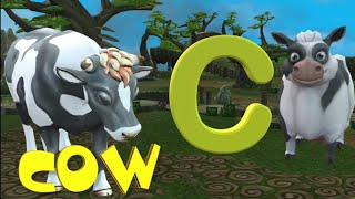 تعليم الحروف الانجليزية على شكل لعبة مع الحيوانات/English letters in the form of a game with animals screenshot 5
