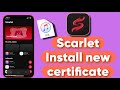 New Scarlet iOS | how Install Scarlet manually No Revoke New Certificate
