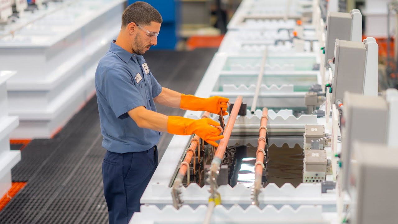 El proceso de electropulido.