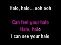 Beyonce - Halo (Piano instrumental with lyrics)