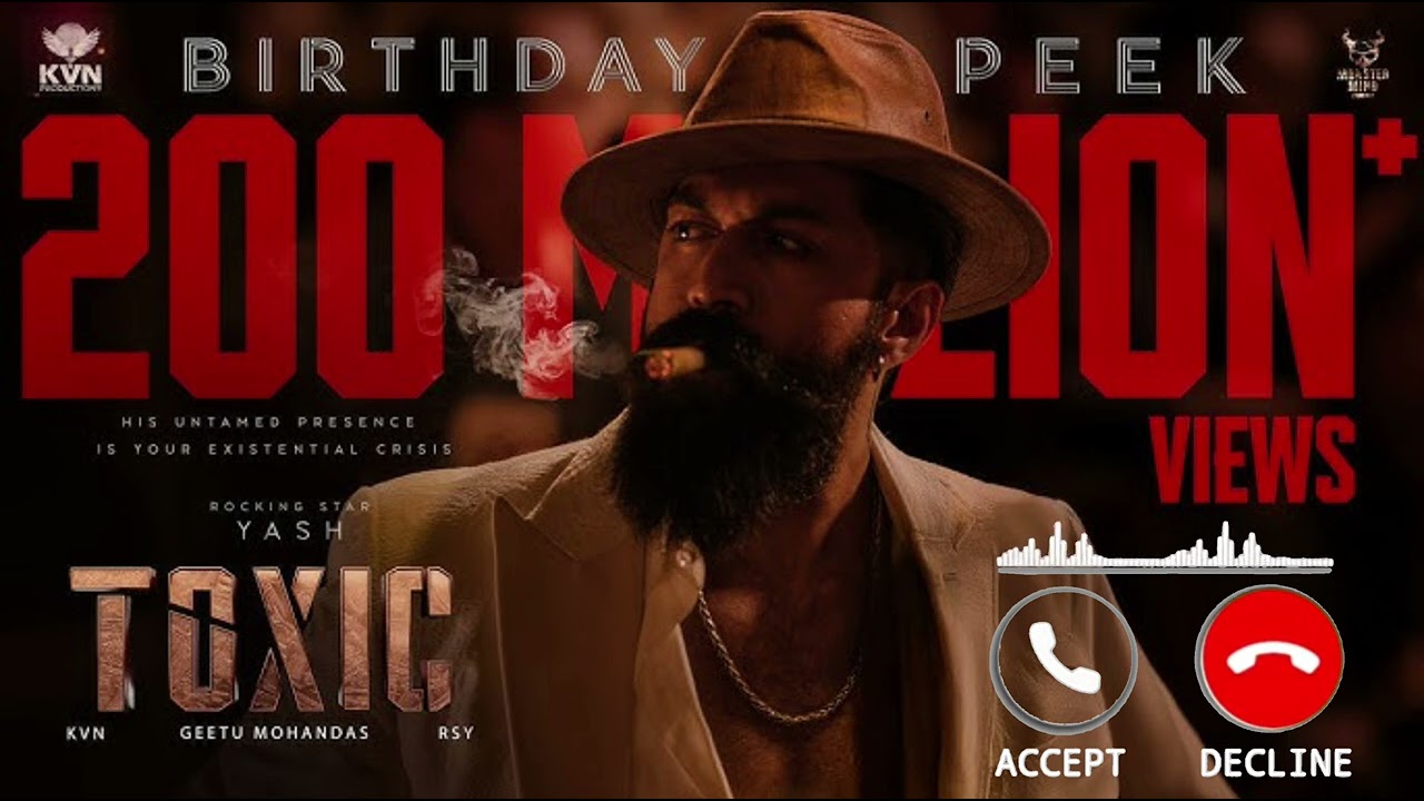 Toxic: Birthday Peek ringtone |Rocking Star Yash| Geetu Mohandas |KVN Productions | 
