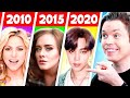 Top 5 most liked musics each year 2010  2020