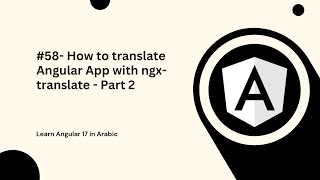 Learn Angular 17 | #58 How to translate Angular App with ngx-translate - Part 2 Learn Angular 17 | #58 How to translate Angular App with ngx-translate - Part 2