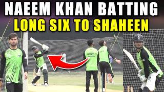 Naeem Khan Aggressive Batting .. Lahore Qalandars Practice Camp