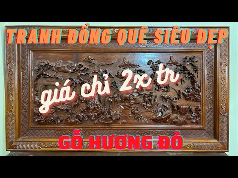 Video tranh treo tường phòng khách | tranh gỗ đồng quê - đồ... - youtube
