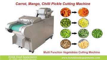 Carrot, Mango, Chilli Pickle Cutting Machine | Mango Cutting | Pickles Cutting | Ginger Cutting