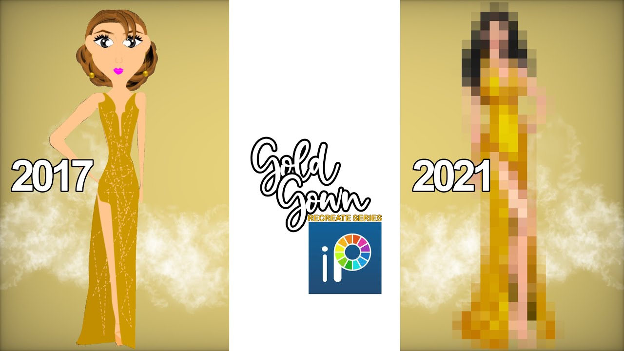 Ibispaint - Gold Gown | RECREATE SERIES - YouTube