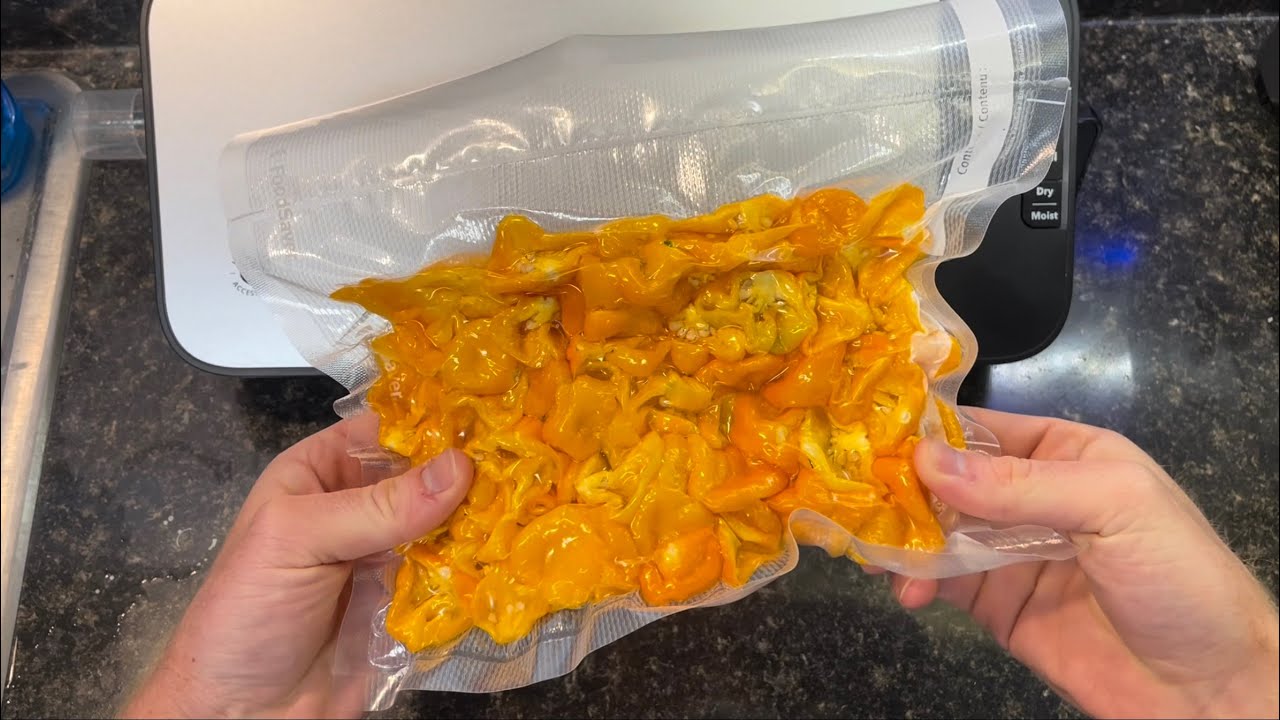How to Vacuum Seal and Freeze Peppers YouTube