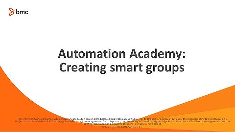 BSA: Creating smart groups