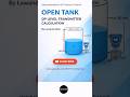Open tank DP level transmitter calculation