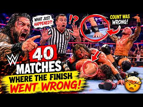 40 WWE Matches Where The Finish Went Wrong