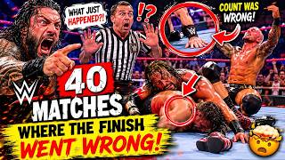 40 WWE Matches Where The Finish Went Wrong