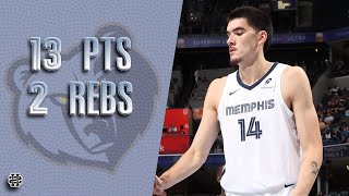 Zach Edey 13 pts 2 rebs vs Nets 24/25 season