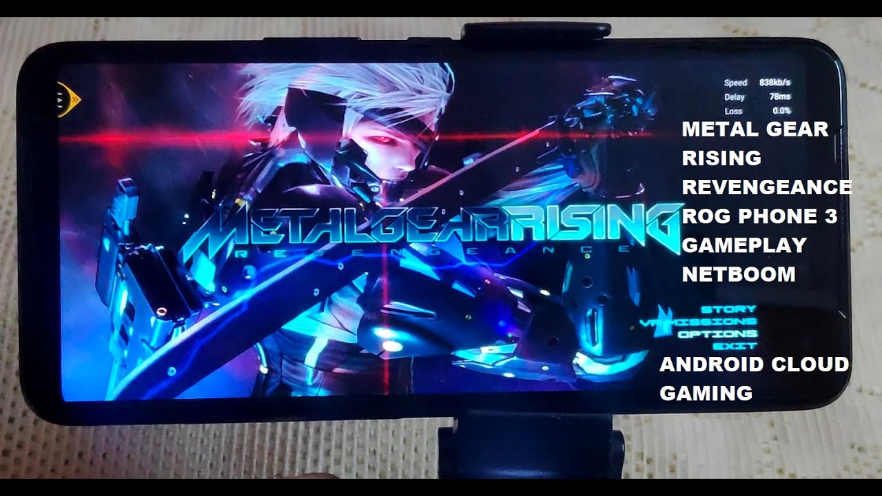 Rog Phone 3 Metal Gear Rising Revengeance Gameplay Netboom Android Cloud  Gaming [ Steam version ] 