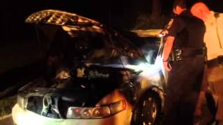 Quincy Police investigate overnight car blaze