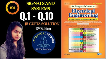 JB GUPTA Signal and system | signal system JB GUPTA solution | Signal system | (Q. 1 - Q. 10)  #01
