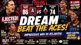 🔥 TITLE: DREAM STUN THE ACES! Becky Hammon EJECTED | WNBA LIVE RECAP 📱