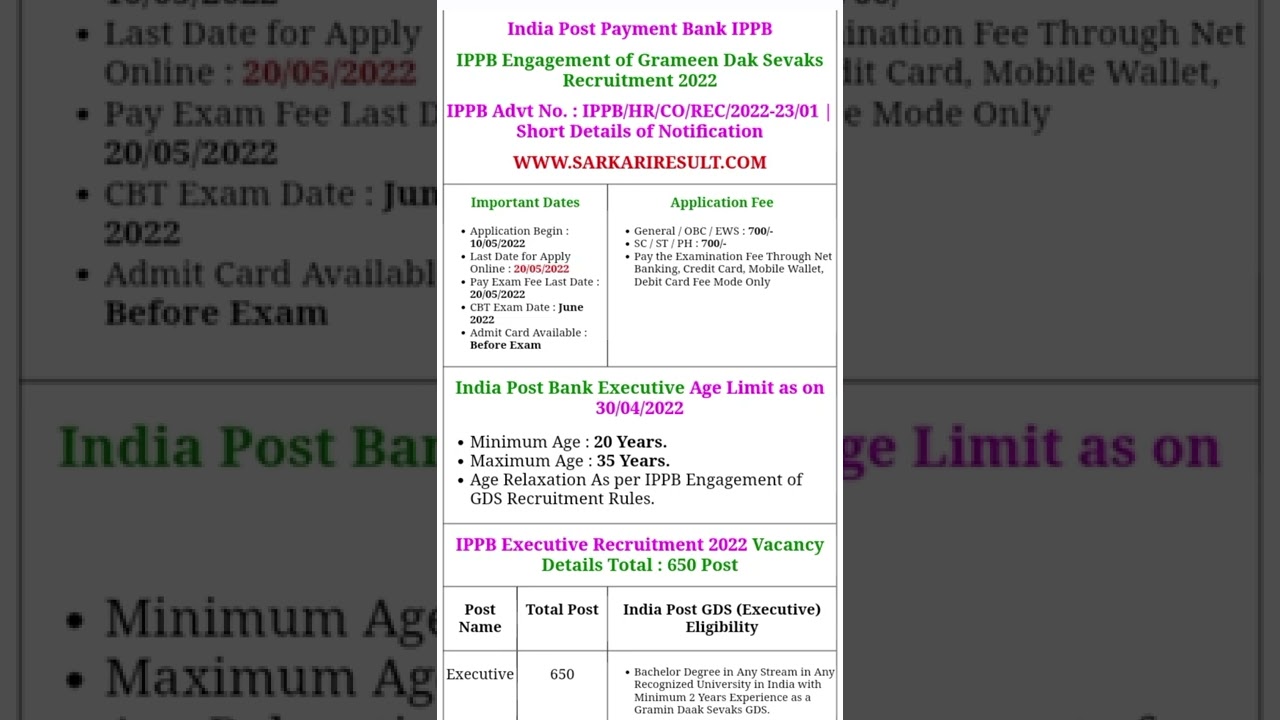Indian Post Payment Bank admit Card || IPPB ADMIT CARD || IPPB 2022 HALL TICKET