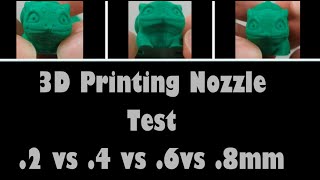3D Printing Nozzle Size Comparison 0.2 Vs 0.4 Vs 0.6 Vs 0.8Mm Nozzle