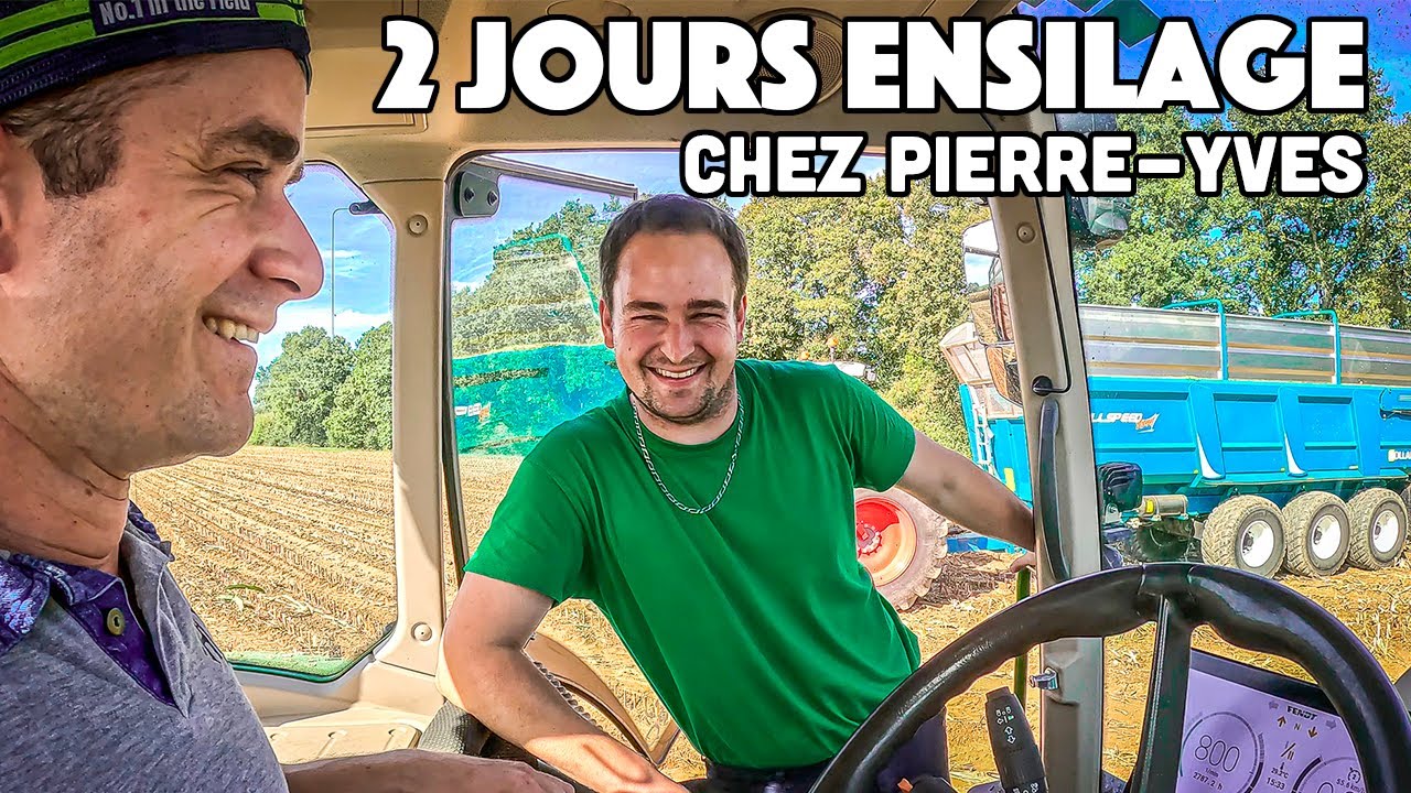 Je passe 2 jours d'ensilage chez pierre-Yves 🌽 ( Il parle de son nouveau TRACTEUR)
