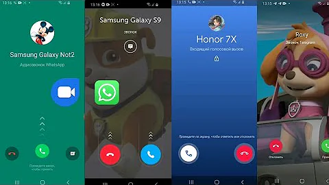 Incoming Call screen BIP Messenger/Google Duo/WhatsApp/Telegram Samsung android 10