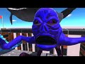 Blue War! Blue Bloop, Titanus Blue &amp; Ice Godzilla VS Green Biollante and Raijin Kaiju